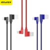 Καλώδιο φόρτισης-δεδομένων USB awei cl-32 1200mm για iphone σε μπλε χρώμα