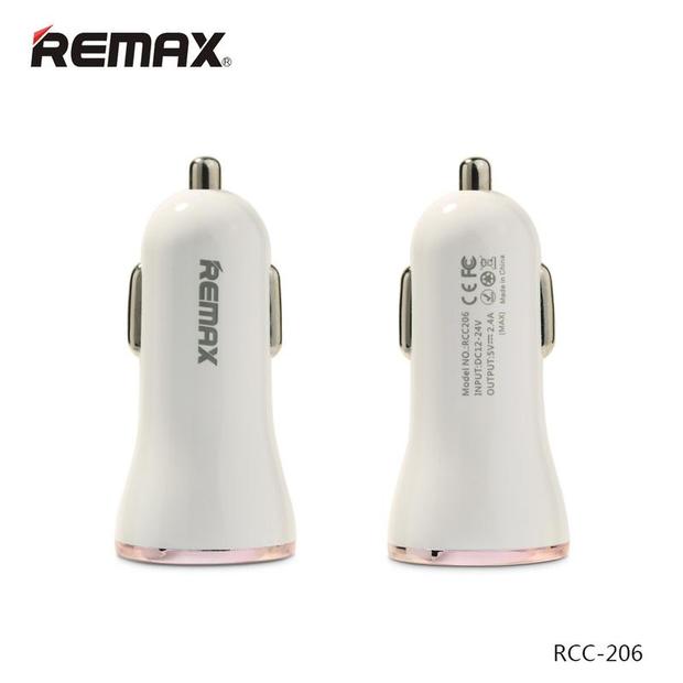 Φορτιστής Αυτοκινήτου Remax RCC-206 με 2 θύρες usb