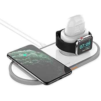 Dock ασύρματης φόρτισης για AirPods Blaulock W3 Stand 4 in 1 - Λευκό