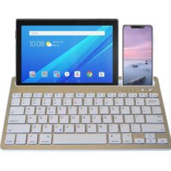 Πληκτρολόγιο Bluetooth Mobilis RK908, σε ασημί χρώμα
