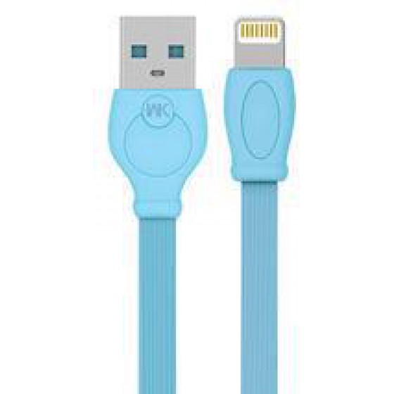 Καλώδιο φόρτισης & συχρονισμού lightning WK WDC-023 1m, σε γαλάζιο χρώμα
