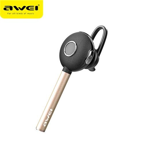 Ασύρματο Handsfree Ακουστικό Bluetooth AWEI A825BL - Smart Bussiness Headset, σε χρυσό χρώμα