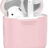 Θήκη σιλικόνης για Airpods, σε ροζ χρώμα
