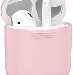 Θήκη σιλικόνης για Airpods, σε ροζ χρώμα
