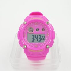 Παιδικό Ψηφιακό ρολόι χειρός – Lasika – W-H9002-2, σε ροζ χρώμα