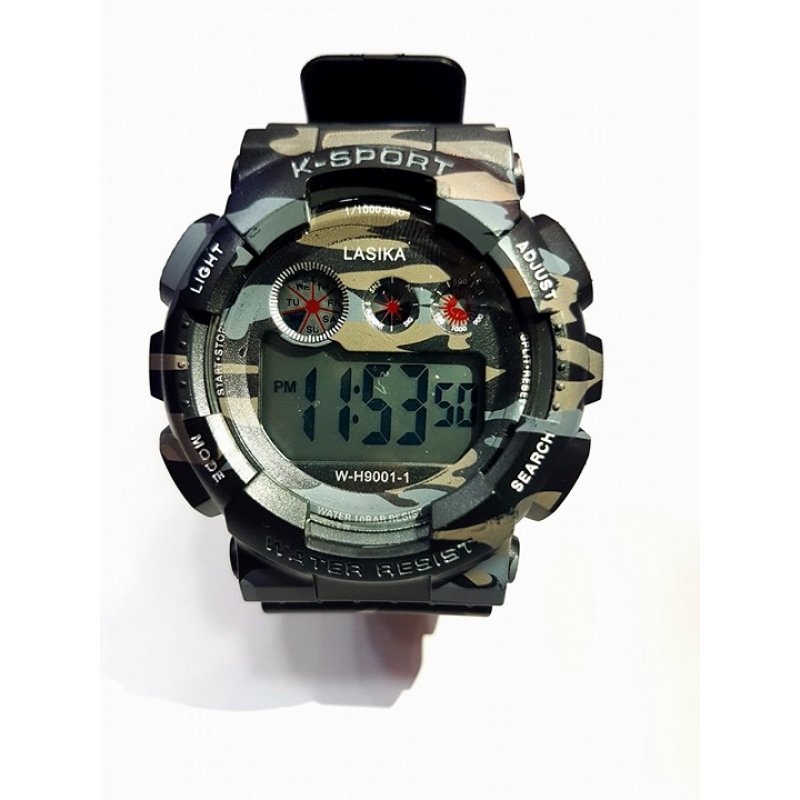 Παιδικό Ψηφιακό ρολόι χειρός – Lasika – W-H9001-1, σε καφέ χρώμα παραλλαγή