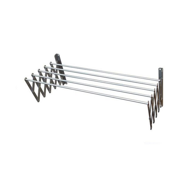 Πτυσσόμενη απλώστρα ρούχων Τοίχου ή Μπάνιου Αλουμινίου 5x100cm