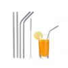 Σετ των 4 Μεταλλικά Οικολογικά Ανοξείδωτα Καλαμάκια Σπαστά με Βουρτσάκι Α304