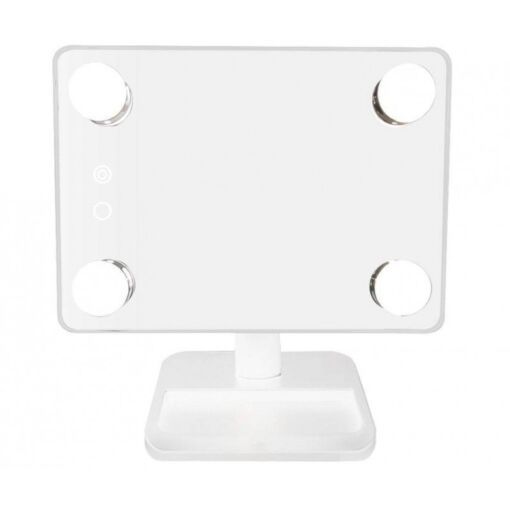 360° Περιστρεφόμενος καθρέπτης 4xLED, x10 - Cosmetic Mirror HH083