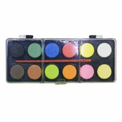 ΝΕΡΟΜΠΟΓΙΑ 12ΧΡΩΜΑΤΩΝ ΜΑΥΡΟ ΚΟΥΤΙ 21x9cm Justnote 7086