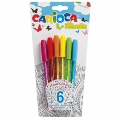 ΣΤΥΛΟ CARIOCA FIORELLA 6 ΧΡΩΜΑΤΑ BALLPOINT 1.0mm  Carioca