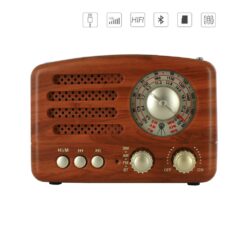 Retro Φορητό Επαναφορτιζόμενο Ραδιόφωνο Bluetooth USB SD Mp3 Player Recorder CMiK MK-615BT