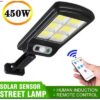 LED Solar Street Lights W756-6 Ασύρματο Ηλιακό Φωτιστικό Αισθητήρα Κίνησης Φωτιστικό Ασφαλείας με 3 Λειτουργίες Φωτισμού