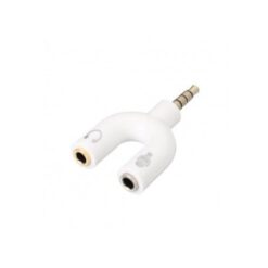 Αντάπτορας 3.5mm Stereo Splitter Audio to Mic & Headset Jack FOYU FO-S035 σε λευκό χρώμα