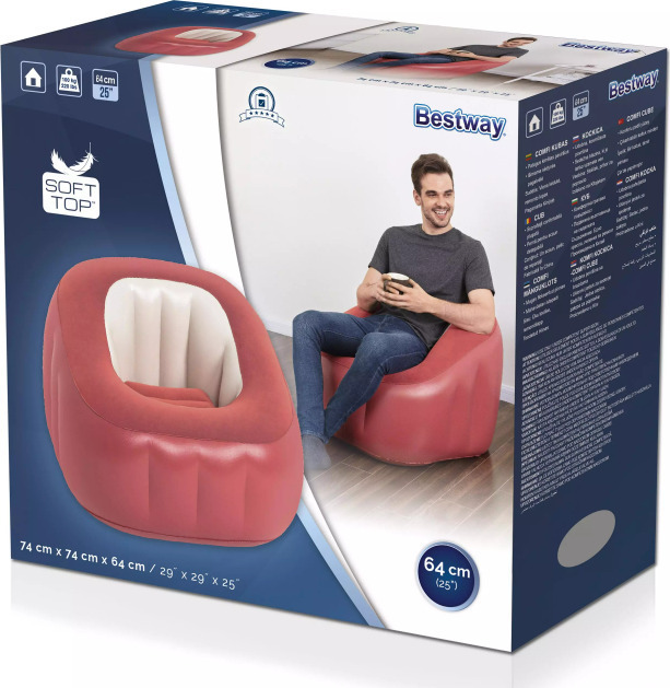 BESTWAY Φουσκωτή πολυθρόνα – 75046 living room sofas Κόκκινο