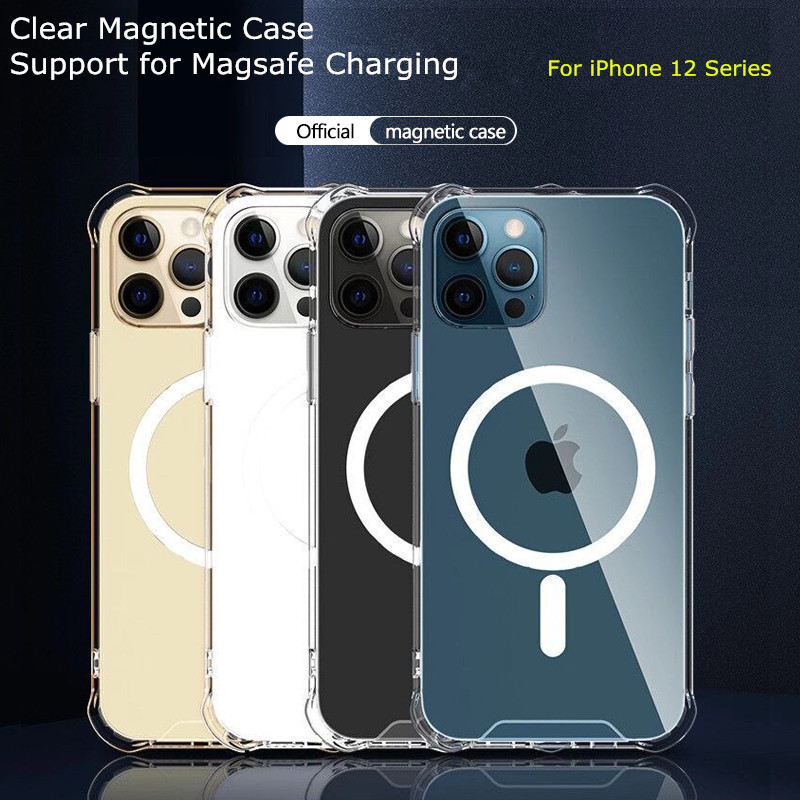 ΘΗΚΗ ΠΡΟΣΤΑΣΙΑΣ ΣΙΛΙΚΟΝΗΣ ΜΕ MAGSAFE ΓΙΑ IPHONE 12 / 12 PRO - CLEAR CASE