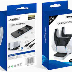 Διπλή Βάση Φόρτισης Χειριστηρίων PS5 - Dobe P5 Charging Dock