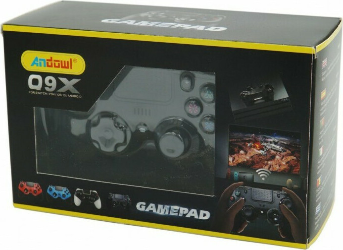 Andowl Q9X Ασύρματο Gamepad για Android / PS4 / iOS Μαύρο - Image 2