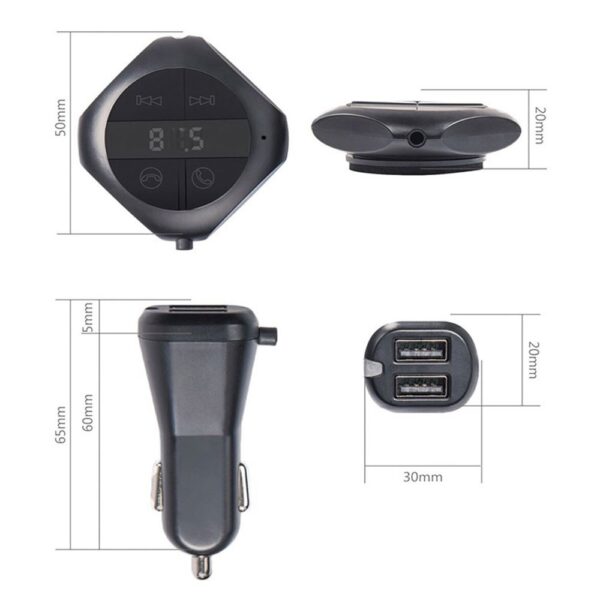Φορτιστής Αυτοκινήτου Fm transmitter – Bluetooth CAR Q7S 3821