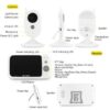 Ενδοεπικοινωνία Μωρού Με Κάμερα & Ήχο ZR303 Wireless Video Baby Monitor Digital Sleep Monitoring Night Vision Temperature Sensor