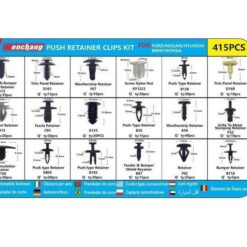 Πλαστικά Κουμπώματα - Κλιπς Ταπετσαρίας Αυτοκινήτου - 415 τμχ