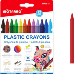 12 Plastic Crayons 8*120mm MOTARRO MP008-12 gforgadget