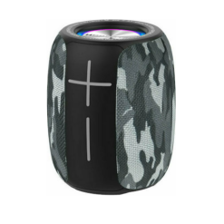 Hopestar P22 Ηχείο Bluetooth 5W με Ραδιόφωνο και 4 ώρες Λειτουργίας Camouflage Grey