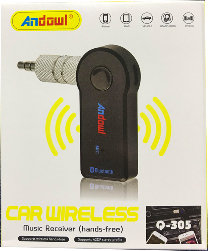 Bluetooth Αυτοκινήτου Q-305 Andowl για το Ηχοσύστημα (AUX / Audio Receiver)