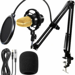 Επαγγελματικό Πυκνωτικό Μικρόφωνο Studio BM-700 με POP Filter και Βάση Βραχίονας