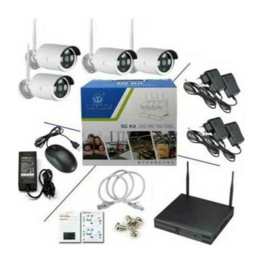 Ασύρματο καταγραφικό σύστημα CCTV με 4 κάμερες LYLU 5G Kit