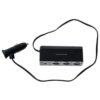 Φορτιστής Αυτοκινήτου Μαύρος 3.1A με Θύρες: 1xUSB 3xΑναπτήρα μαζί με Καλώδιο Ενσωματωμένο WF-0096