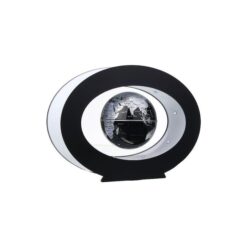 Μαγνητική Αιωρούμενη Περιστρεφόμενη Υδρόγειος Σφαίρα - Oval Magnetic Levitation Globe - Μαύρο