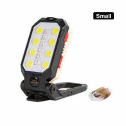 Προβολέας Working Lamp Flashlight USB Επαναφορτιζόμενο με Γάντζο W598A Μαύρο