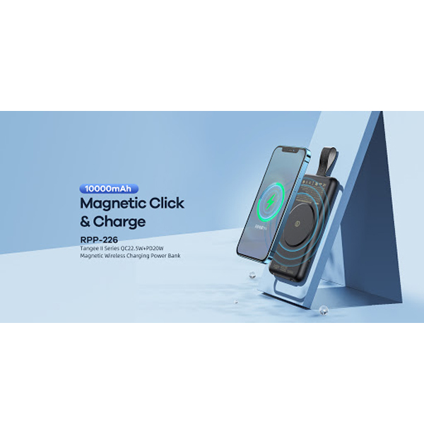 Remax Power Bank RPP-226 Tangee II 10000mAh 22.5W με Γρήγορη Φόρτιση και USB-C Μπλε - Image 5