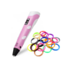 Σετ 3D Pen Στυλό Τρισδιάστατης Εκτύπωσης με 10 Επιπλέον Νήματα Ροζ