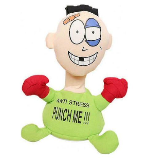 Κούκλα Anti-Stress Punch Me Πράσινη