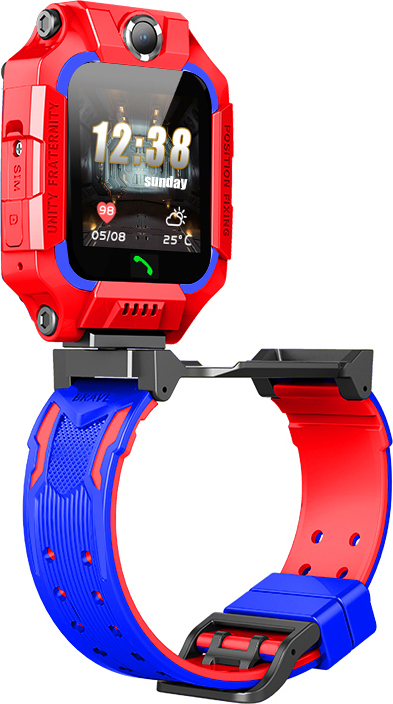 Παιδικό Smartwatch με GPS και Καουτσούκ/Πλαστικό Λουράκι Κόκκινο Q19 Flip 9102120007 - Image 3