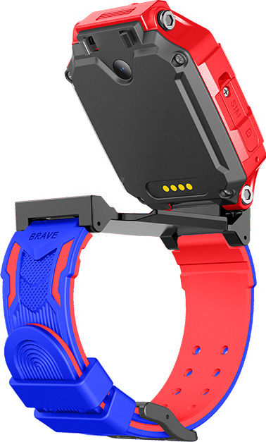 Παιδικό Smartwatch με GPS και Καουτσούκ/Πλαστικό Λουράκι Κόκκινο Q19 Flip 9102120007 - Image 6