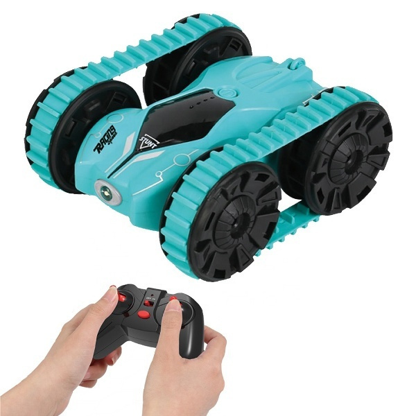 RQ3001 Τηλεκατευθυνόμενο Αυτοκίνητο Stunt Διπλής Όψης Πράσινο