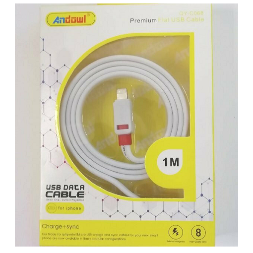 Καλώδιο φόρτισης USB 1 μέτρου για iPhone QY-C068 ANDOWL