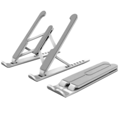 Andowl Πτυσσόμενη βάση Laptop με 6 ρυθμιζόμενα ύψη Γκρι