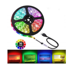 Ταινία LED RGB 5m με Τροφοδοτικό SMD5050 USB (5V) ST-5050RGB-30D-5M-TV