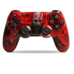 Doubleshock Ασύρματο Gamepad για PS4 God Of War Κόκκινο