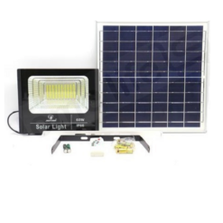 Ηλιακός Προβολέας Solar Flood Lamp LED με πάνελ JORTAN IP66 60W Λευκό Ψυχρό