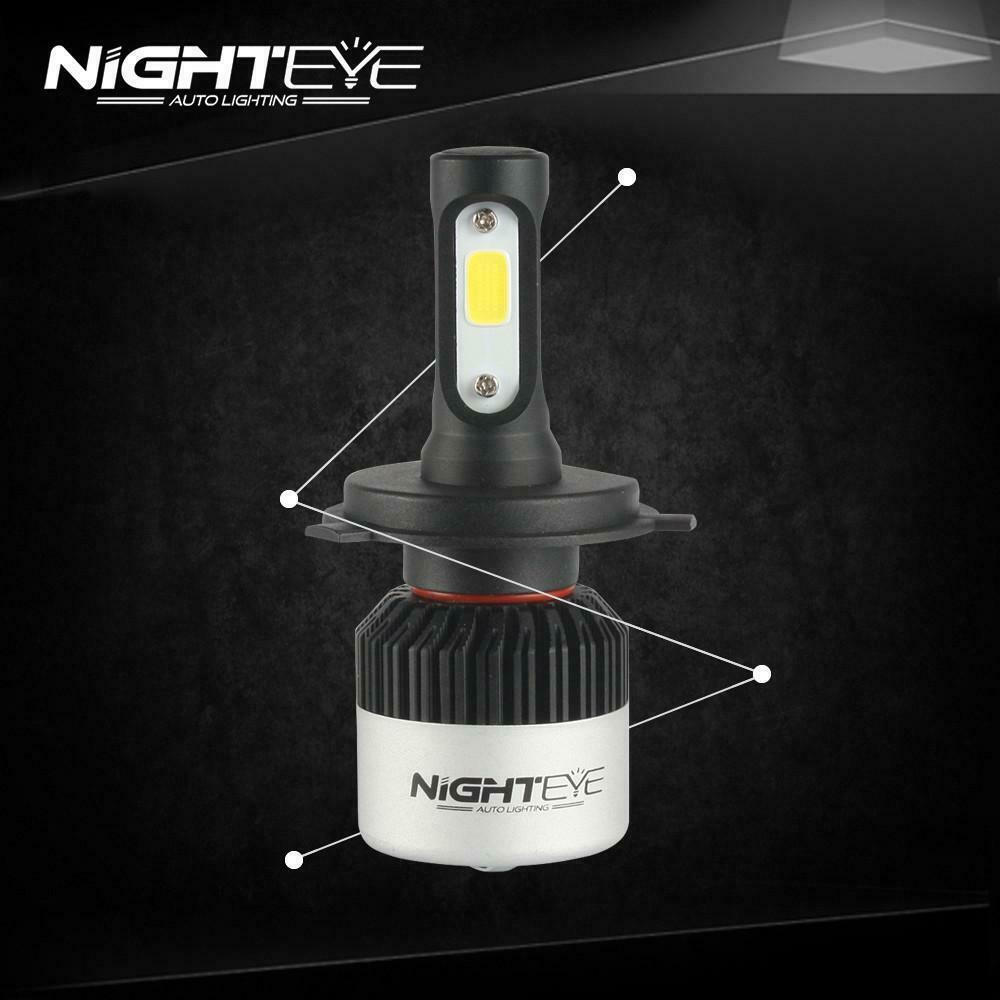 NIGHTEYE λάμπες led 9000lm 6500k h4 a315-52 72w 2τμχ - Image 3