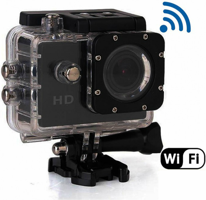 ΑΔΙΑΒΡΟΧΗ ΚΑΜΕΡΑ ΔΡΑΣΗΣ – ACTION CAMERA SPORT SDV4 WiFi OEM HD (720p) με Οθόνη 1.5" Μαύρη - Image 3