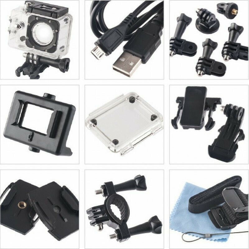Αδιάβροχη κάμερα Sport Action HD SDV3 Μαύρη oem - Image 4