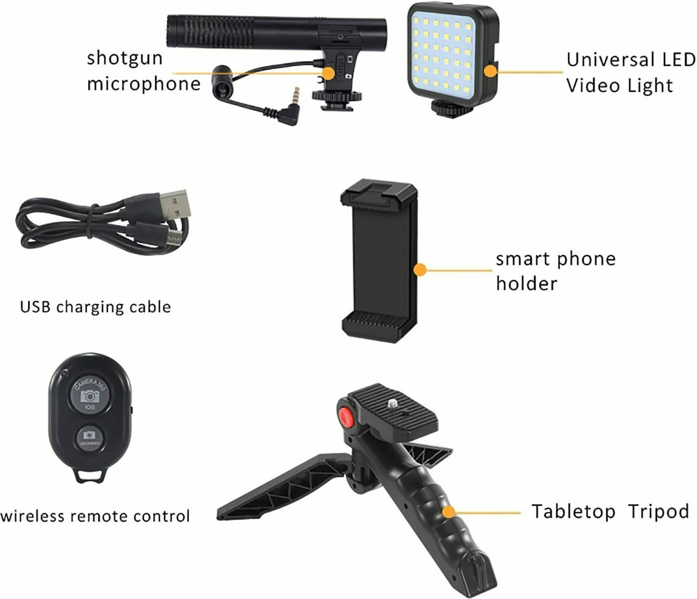 Live Streaming Set AY-49 Μαύρο - Image 4
