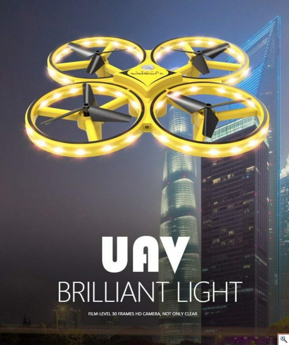 FIREFLY Drone αυτόματου χειρισμού χειρολαβής – Επαναφορτιζόμενο ελικόπτερο με φακό -DU49 - Image 4