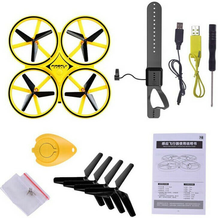FIREFLY Drone αυτόματου χειρισμού χειρολαβής – Επαναφορτιζόμενο ελικόπτερο με φακό -DU49 - Image 5
